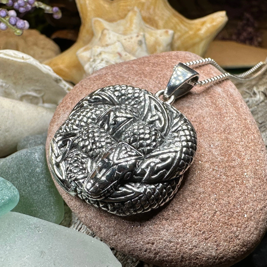 Forever Bound Celtic Snake Necklace