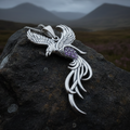 Firebird Phoenix Necklace in Sterling Silver