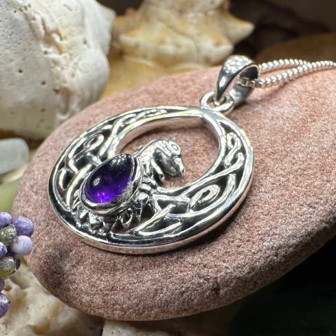 Celtic Phoenix Necklace in Sterling Silver