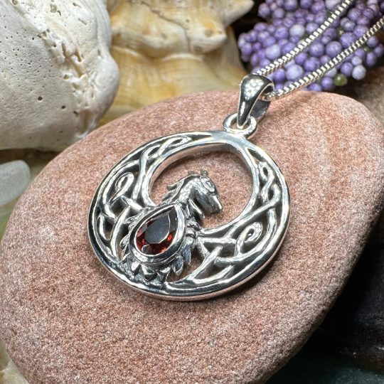 Celtic Phoenix Necklace in Sterling Silver