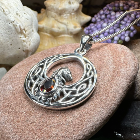 Celtic Phoenix Necklace in Sterling Silver