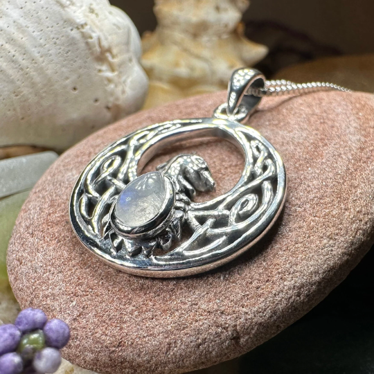Celtic Phoenix Necklace in Sterling Silver
