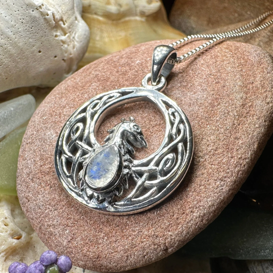 Celtic Phoenix Necklace in Sterling Silver