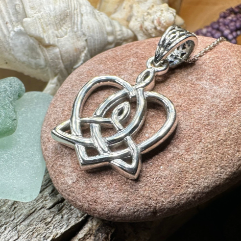 Mother's Knot Celtic Necklace in Sterling Silver
