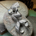 Moonstone Mermaid Necklace