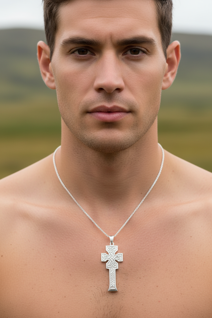 Mura Scottish Celtic Cross Necklace - Handmade in Scotland