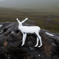 Sterling Silver Highland Stag Brooch - Handmade in Scotland