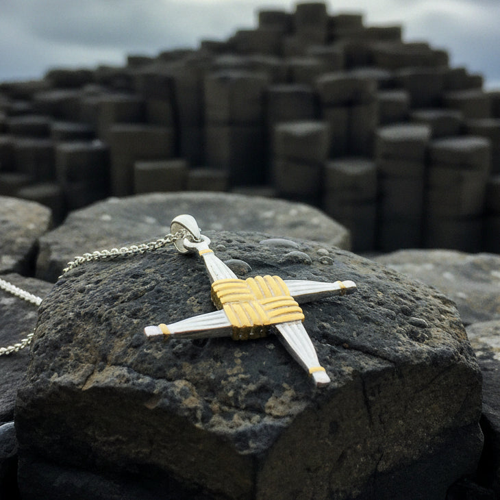 Irish Saint Brigid Cross Necklace - Handmade in Ireland