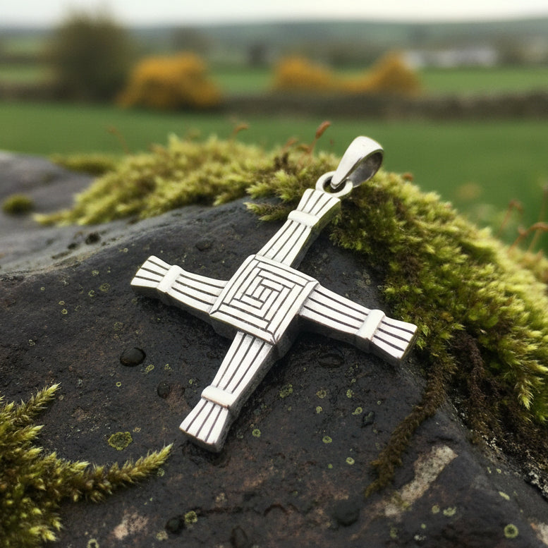 Large Irish Saint Brigid’s Cross Necklace