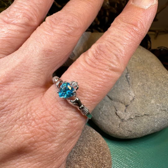 Topaz Claddagh Ring