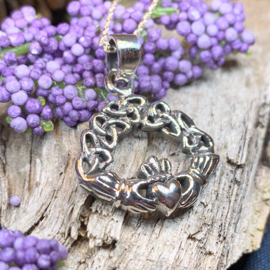 Claddagh Trinity Knot Necklace