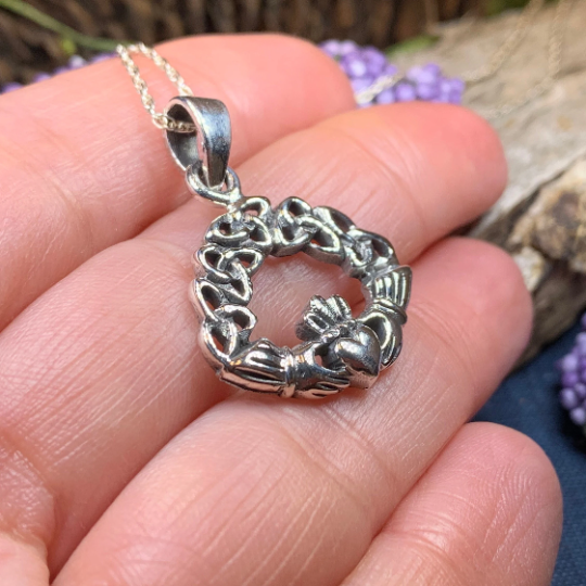 Claddagh Trinity Knot Necklace