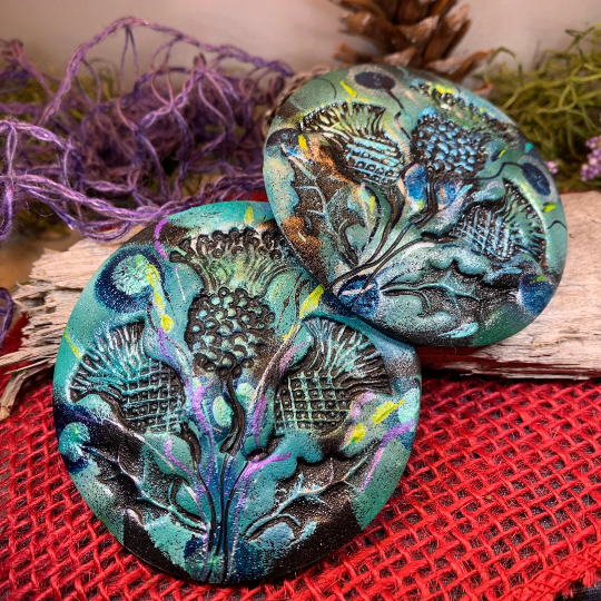 Scotland Triple Thistle Brooch - Handmade in Scotland