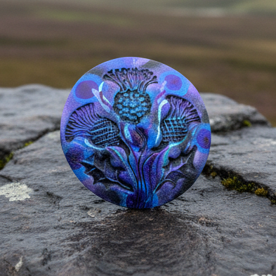 Scotland Triple Thistle Brooch - Handmade in Scotland