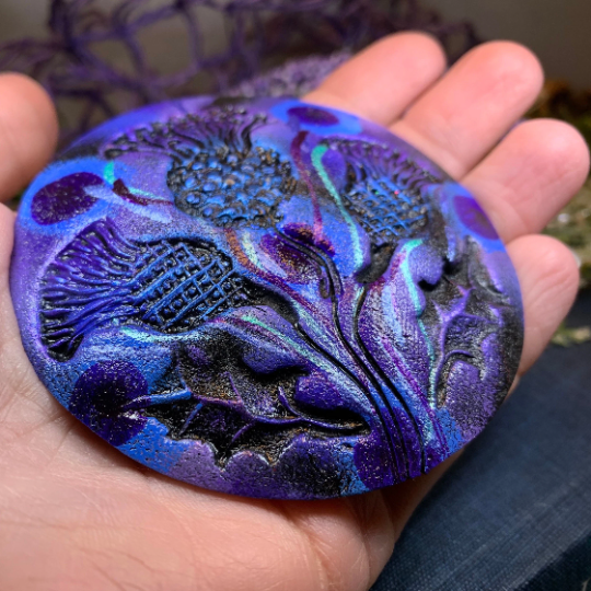 Scotland Triple Thistle Brooch - Handmade in Scotland