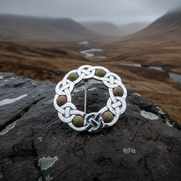 Iona Celtic Knot Brooch - Handmade in Scotland
