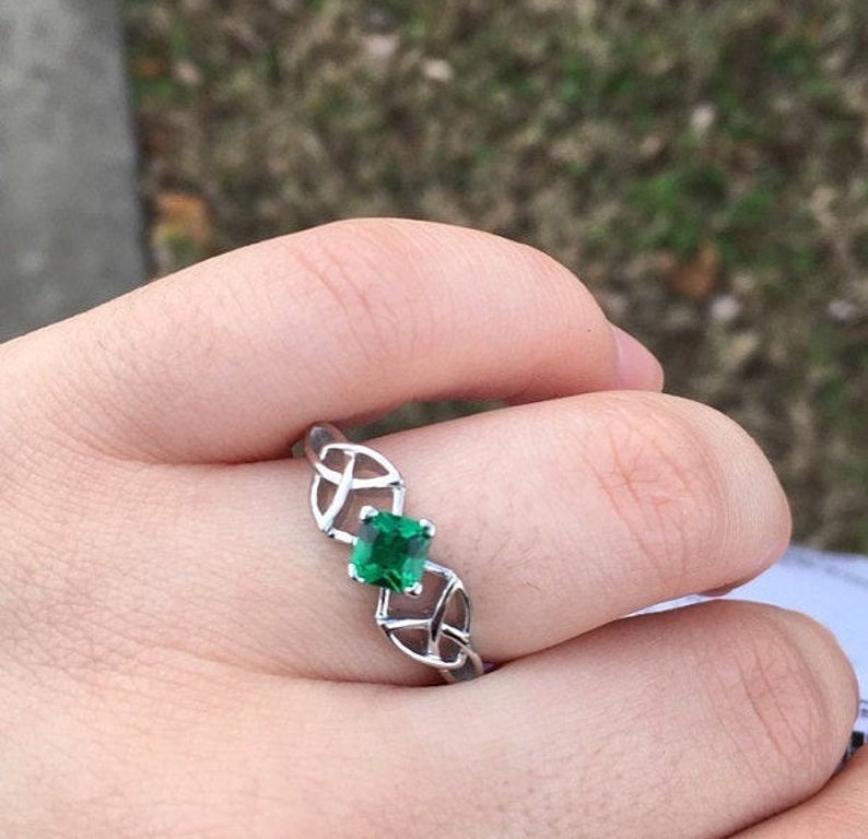 Sylvia Celtic Trinity Knot Ring