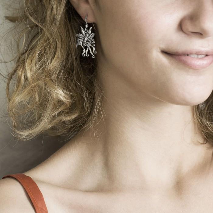 Firefly Fairy Earrings in Sterling Silver