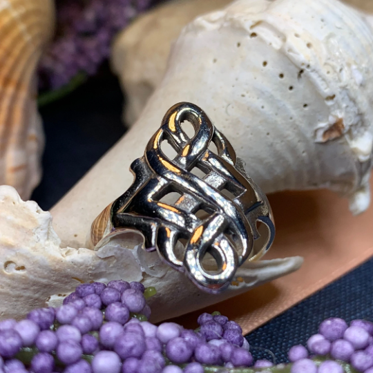 Irish Celtic Knot Ring in Sterling Silver