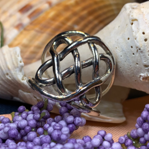 Classic Celtic Knot Ring in Sterling Silver