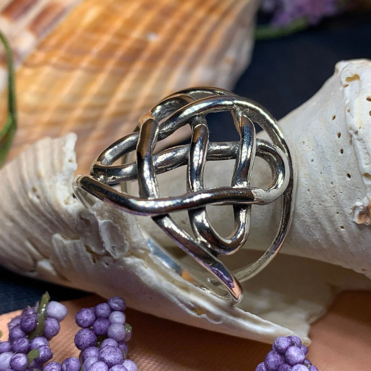 Classic Celtic Knot Ring in Sterling Silver
