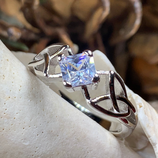 Sylvia Celtic Trinity Knot Ring