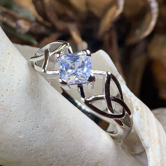 Sylvia Celtic Trinity Knot Ring